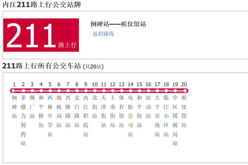 內江公交211路