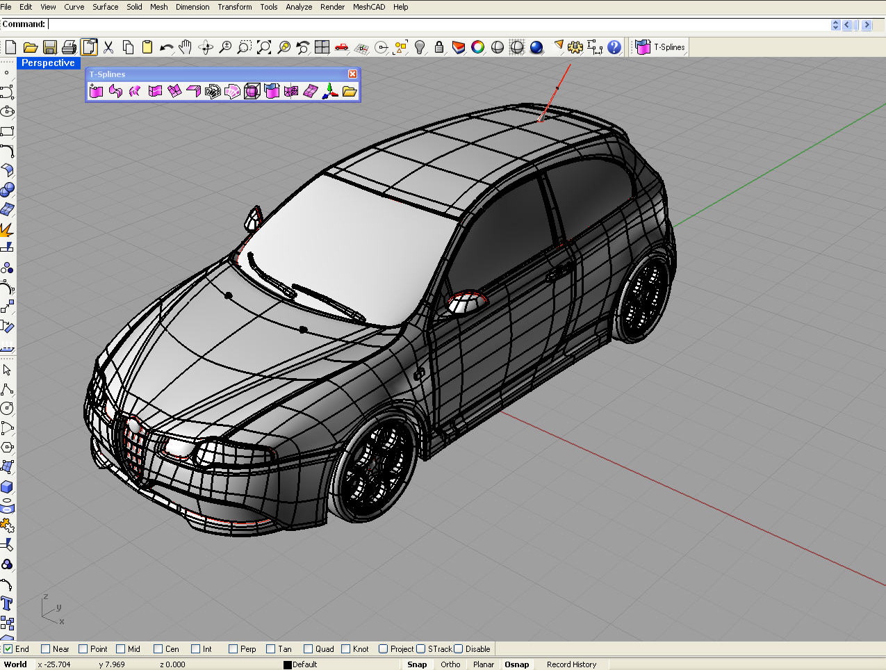 Rhinoceros 3D軟體界面