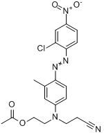 N-[（2-乙醯氧）乙基][4-[（2-氯-4-硝基苯基）偶氮]-N-甲基苯基]氨基]丙腈