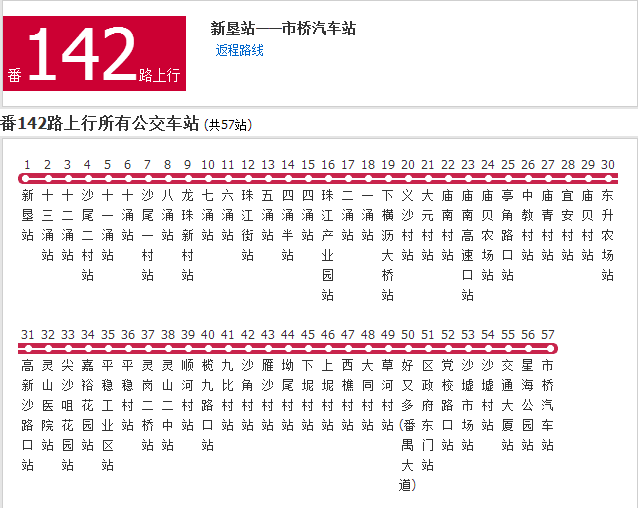 廣州公交番142路