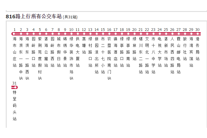 湛江公交816路