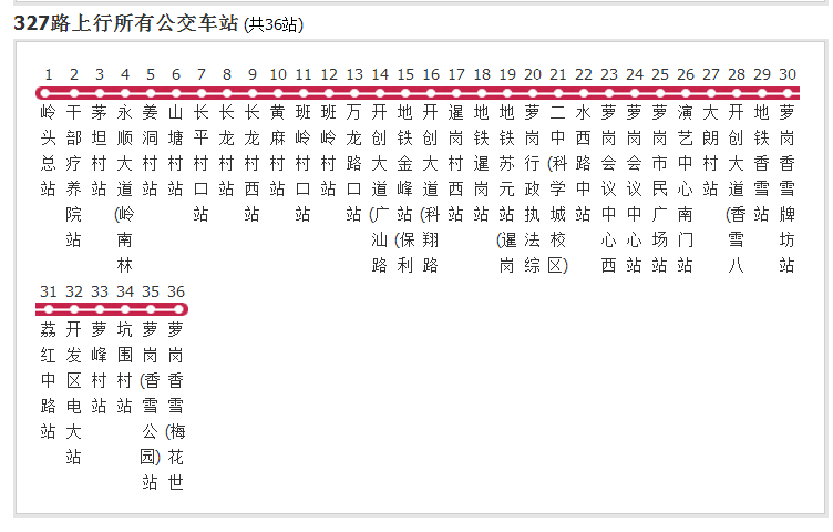 廣州公交327路