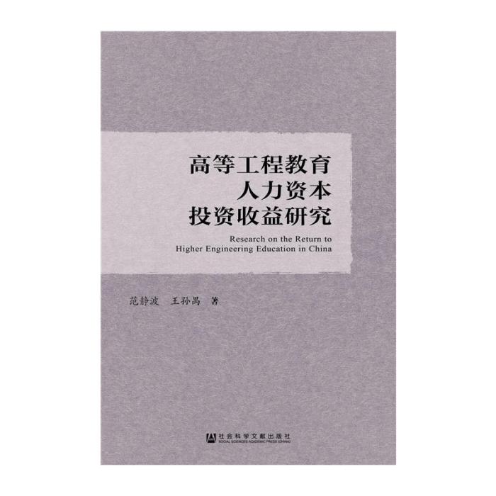 高等工程教育人力資本投資收益研究