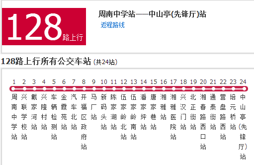 長沙公交128路