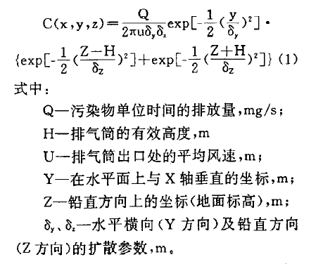 高斯擴散參數