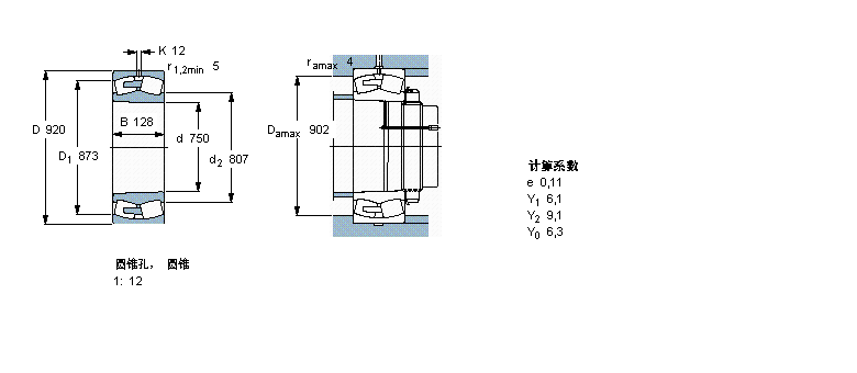 SKF 238/750CAKMA/W20軸承