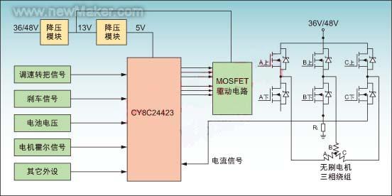 無刷控制器接線圖流程