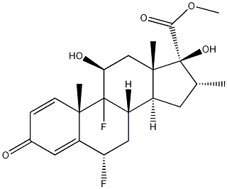 (6A,11B,16A,17A)-6,9-二氟-11,17-二羥基-16-甲基-3-氧代雄甾-1,4-二烯-17-甲酸甲酯