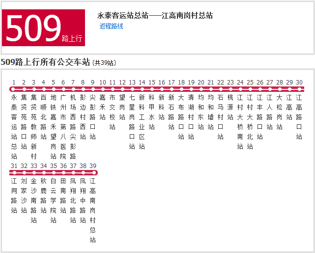 廣州公交509路