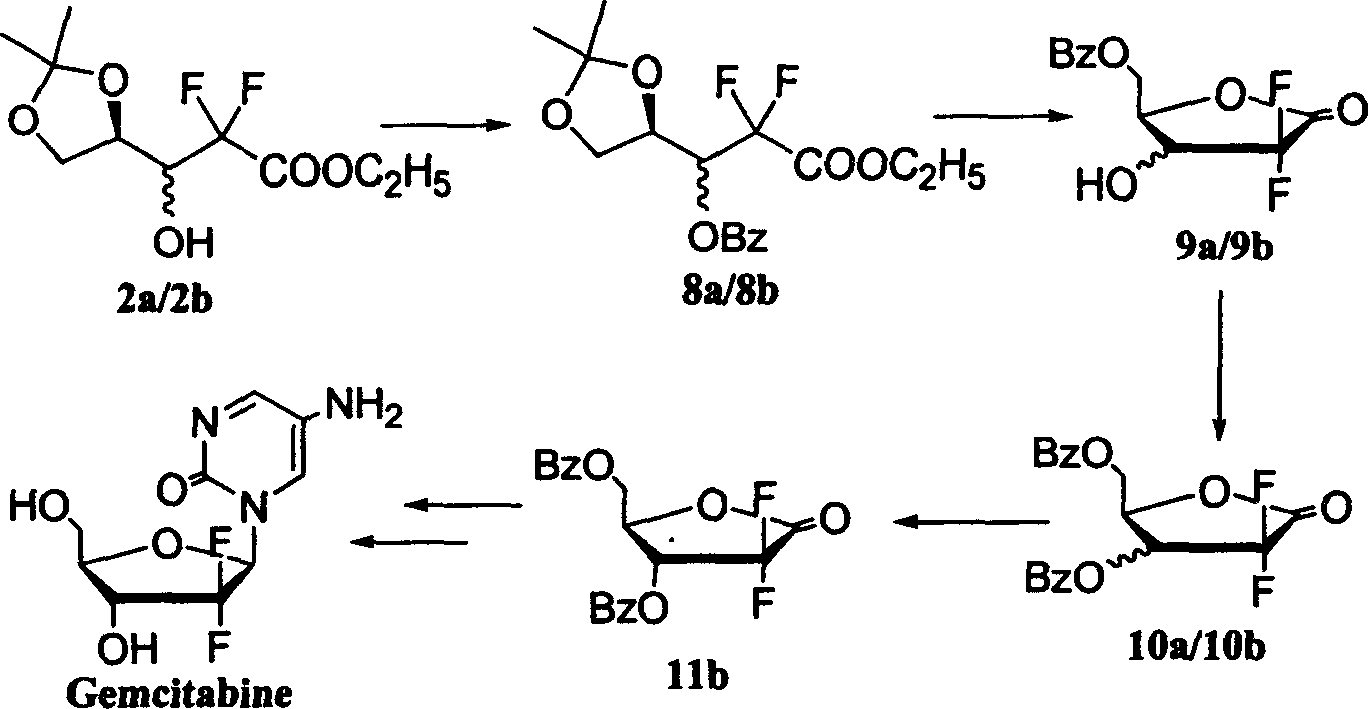新型抗癌藥吉西他賓重要中間體新合成工藝