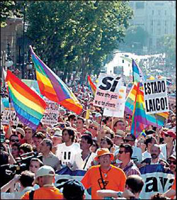慶祝同性戀自豪日和同性婚姻的遊行