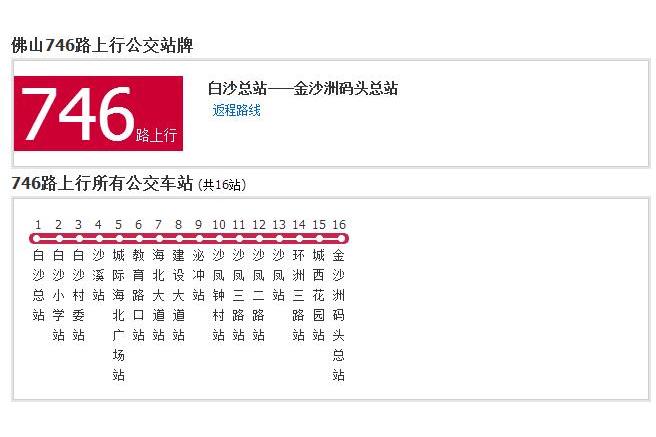 佛山公交746路