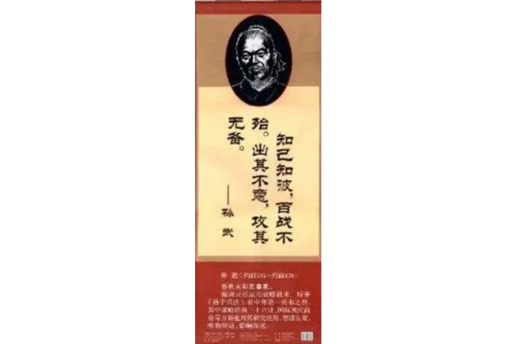 中國古代名人名言掛圖：孫武