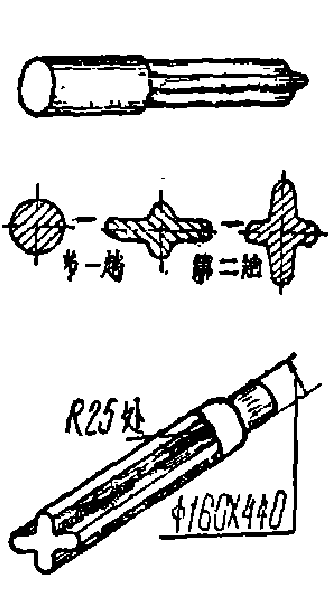 十字釺頭