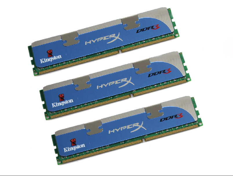 金士頓HyperX 6GB DDR3 1600（三通道套裝/KHX1600C8D3K3）