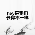 hey哥我們長得不一樣