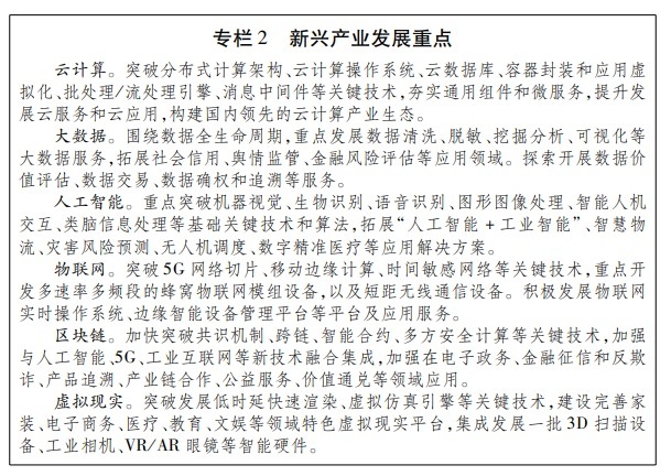 浙江省數字經濟發展“十四五”規劃