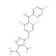 5-氨基-1-（3,5-二氯-4-（4-氯苯甲醯基）苄基）-1H-1,2,3-三氮唑-4-甲醯胺