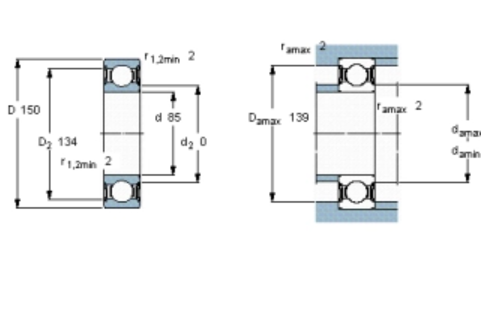 SKF 6217-2RS1軸承