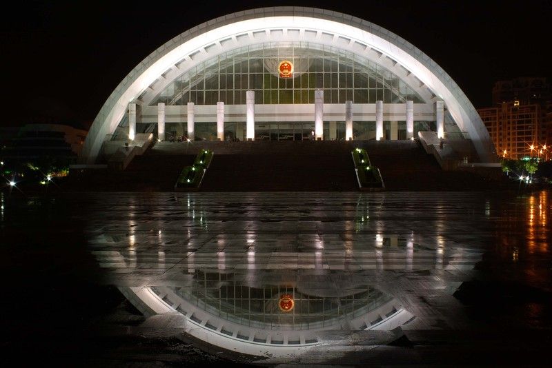 長山湖雨夜