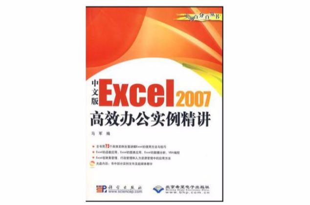 中文版Excel 2007高效辦公實例精講