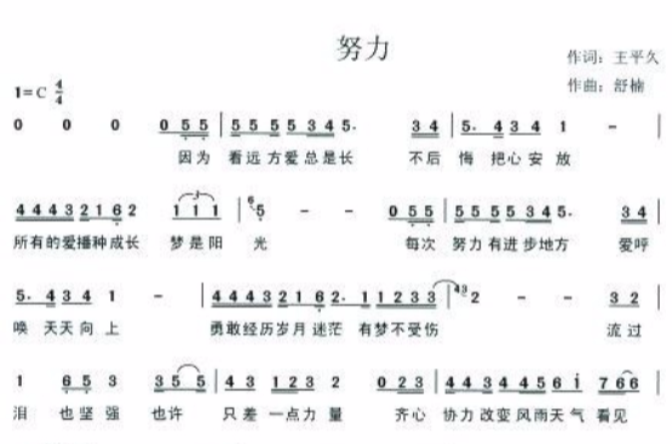 努力(黃嘉琪演唱歌曲)