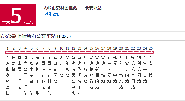 東莞公交長安5路