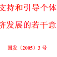 國務院關於鼓勵支持和引導個體私營等非公有制經濟發展的若干意見