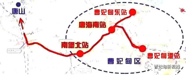 唐曹鐵路線路圖