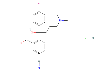 4-[4-（二甲氨基）-1-（4-氟苯基）-1-羥丁基]-3-羥甲基苯腈鹽酸鹽