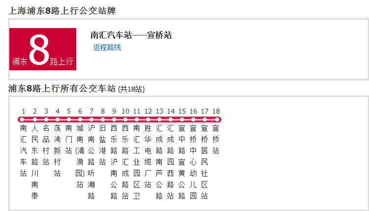 上海公交浦東8路