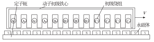 圖2 11極12槽PMLSM物理模型