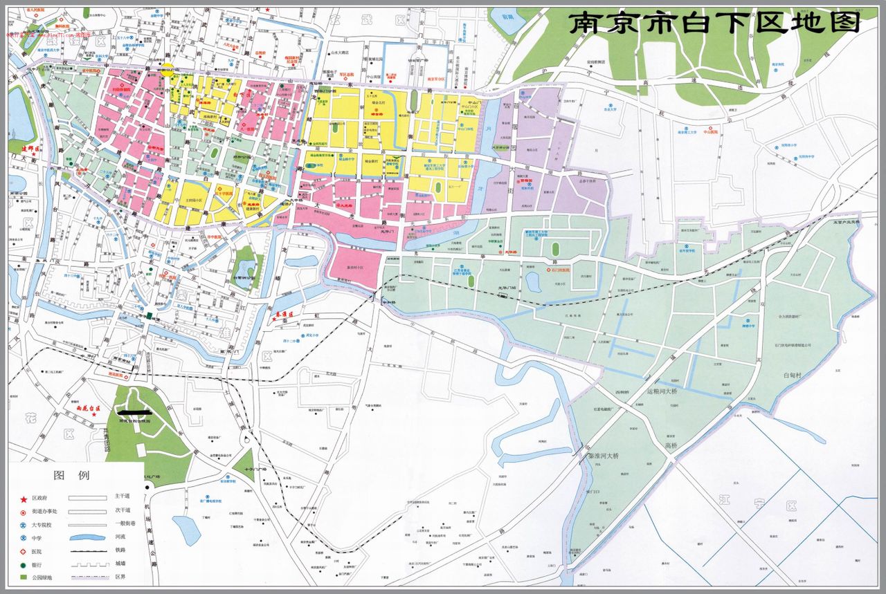 白下區行政區劃圖