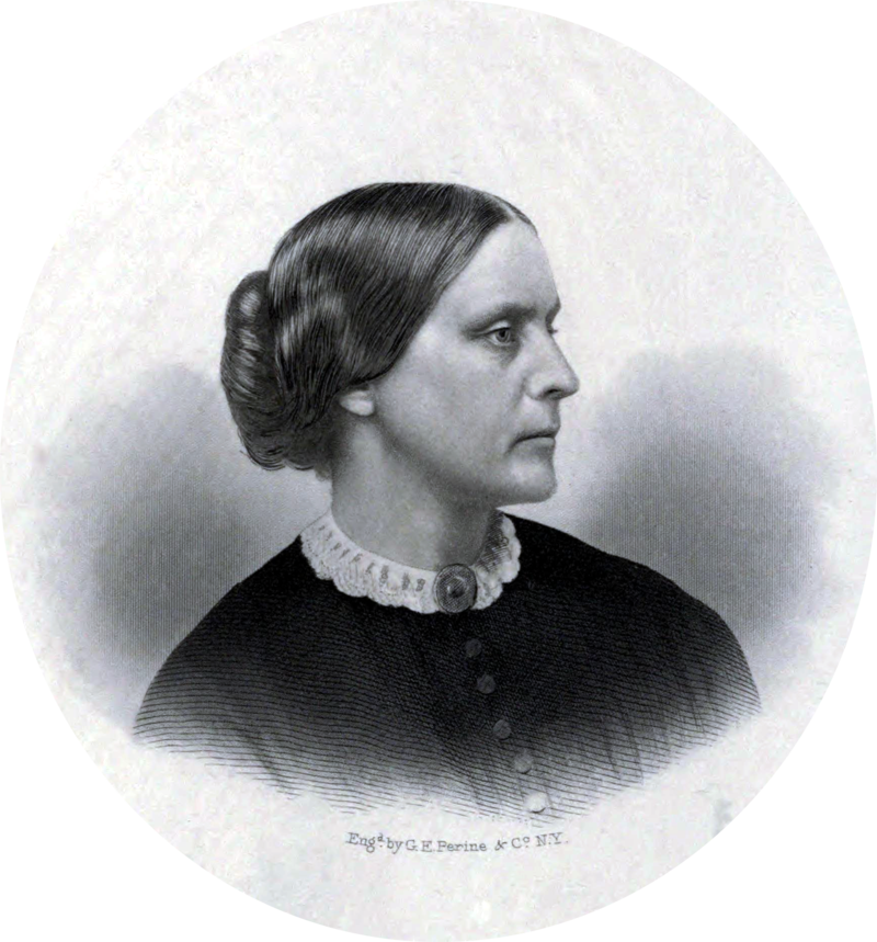 蘇珊·安東尼，大約1855年