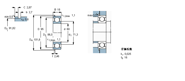 SKF 6012N軸承