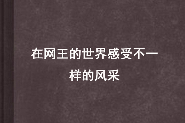 在網王的世界感受不一樣的風采