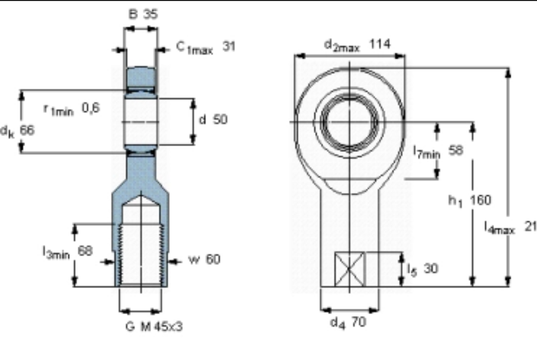 SKF SIA50TXE-2LS軸承