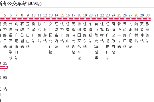 株洲公交T20路