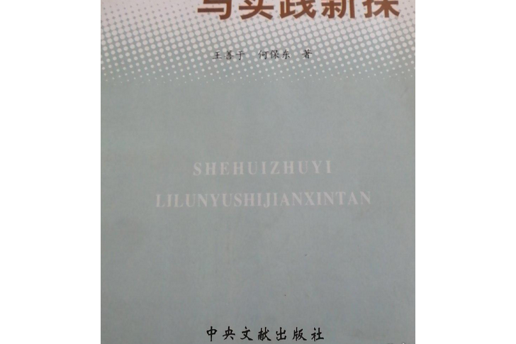 社會主義理論與實踐新探