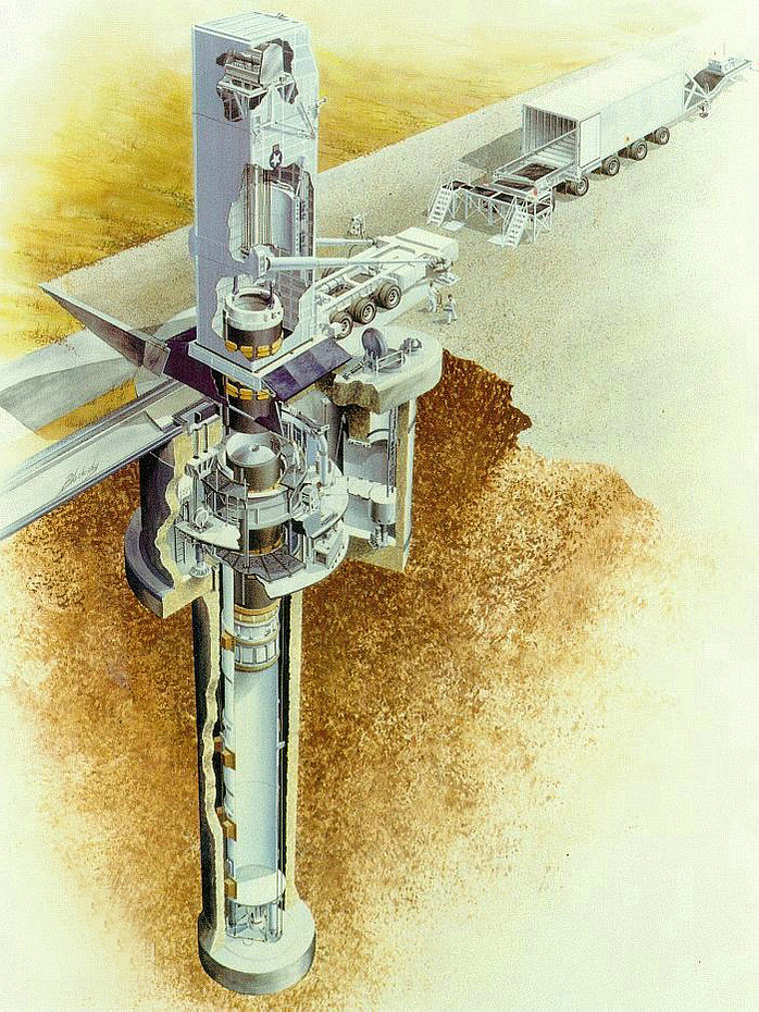 LGM-118彈道飛彈發射井示意圖