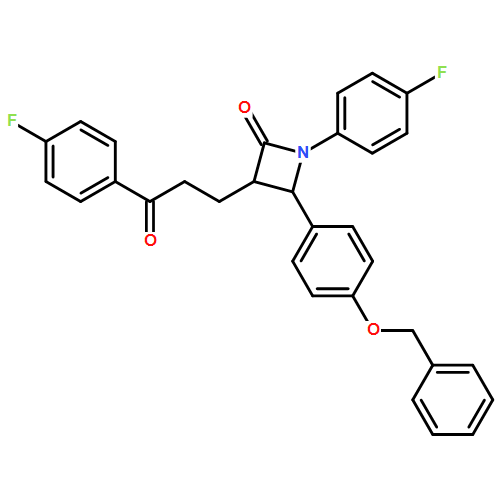 (3R,4S)-4-[4-（苄氧基）苯基]-1-（4-氟苯基）-3-[3-（4-氟苯基）-3-氧代丙基]氮雜環丁烷-2-酮