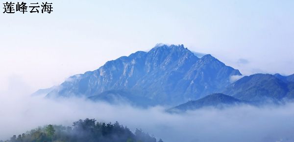 蓮峰雲海，為九華山十景之一。