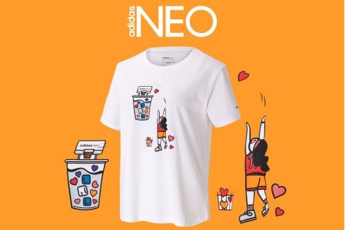 ADIDAS NEO W SPLF TEE 1夏季運動短袖T恤