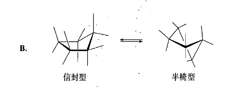 環戊烷的構象轉化