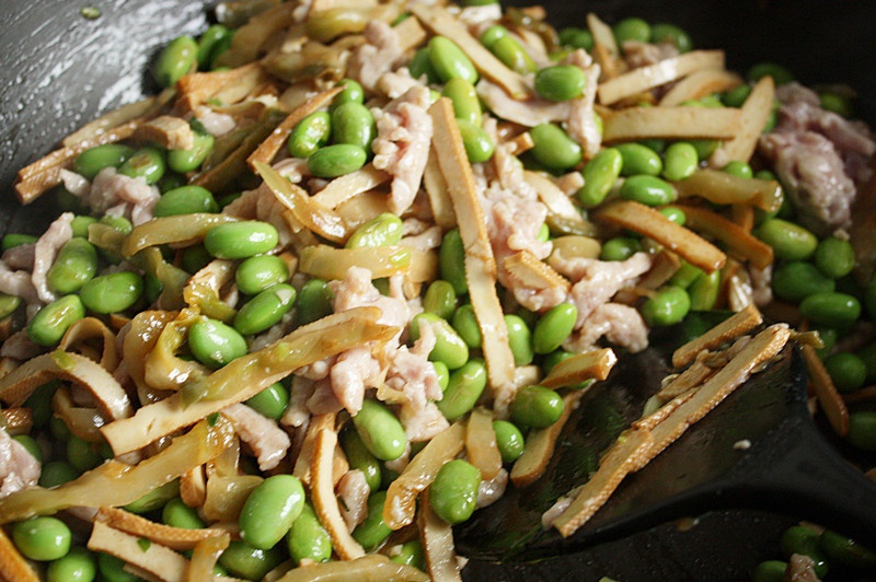 家常毛豆榨菜肉絲