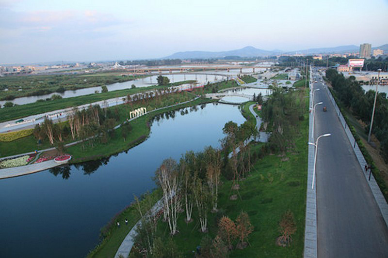 穆稜河雞西市區段