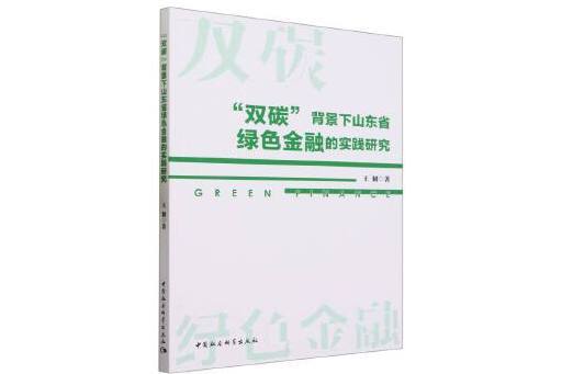 “雙碳”背景下山東省綠色金融的實踐研究