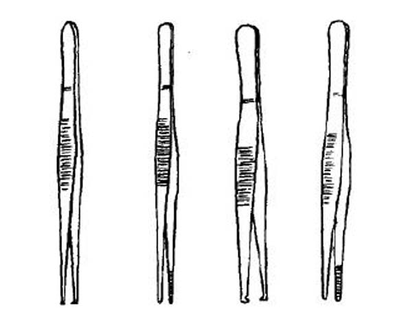 外科用鑷夾示意圖