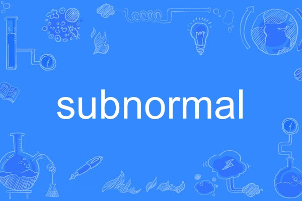 subnormal