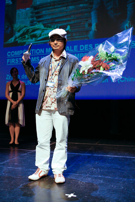 簡藝領取第31屆蒙特婁國際電影節銅天極獎